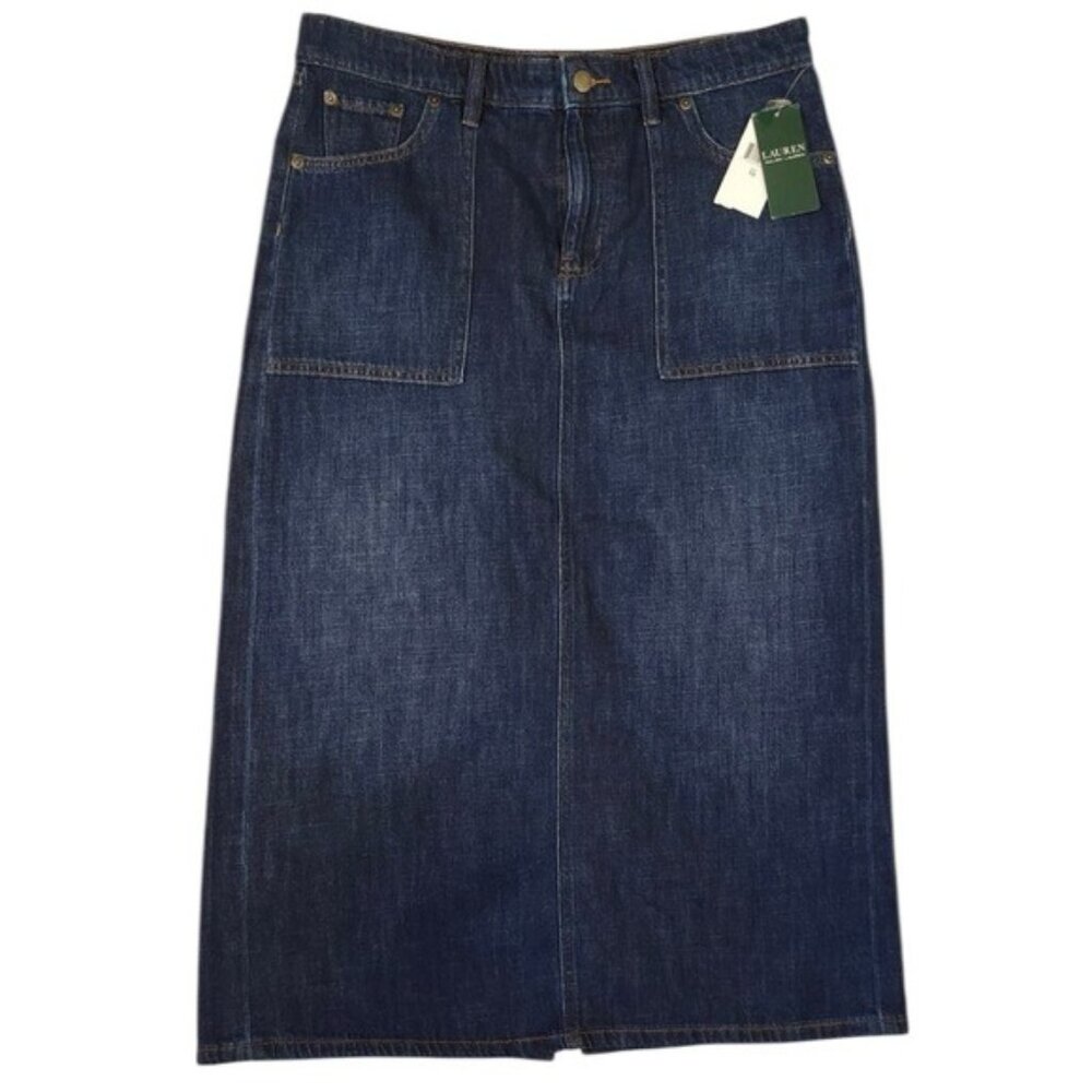 Ralph Lauren Blue Midi Pencil Skirt